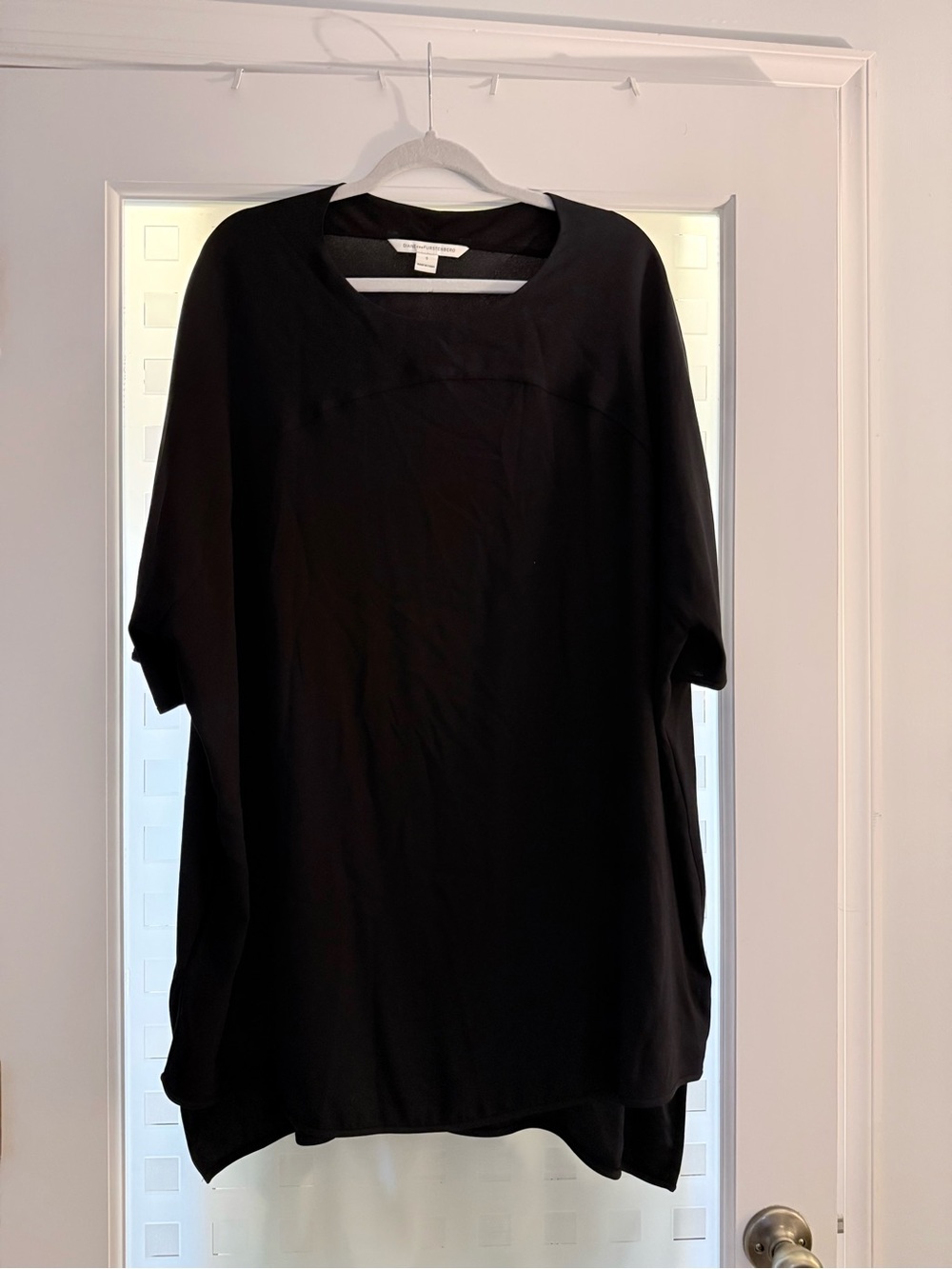 DVF Black Oversized Tunic Dress